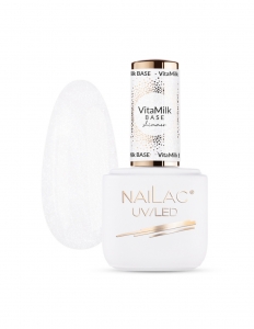 NAILAC BAZA HYBRYDOWA VITAMILK SHIMMER BASE COAT