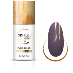 SIMPLE NAILS UV/LED GEL POLISH PURE COLOR LAKIER HYBRYDOWY BROWN MUSSELS