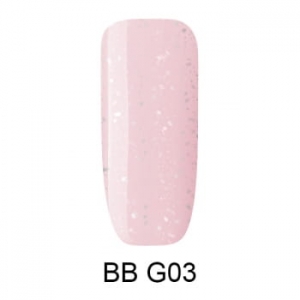 MAKEAR BUILDER BASE GLITTER G03 - BAZA BUDUJĄCA Z PYŁKIEM 8ML