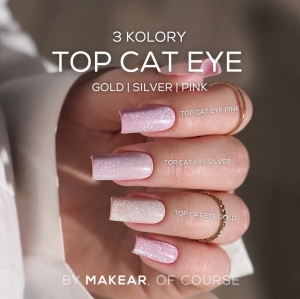 MAKEAR TOP CAT EYE SILVER UV LED 8ml