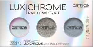 CATRICE LUX CHROME NAIL POWDER KIT ZESTAW PUDRÓW DO PAZNOKCI