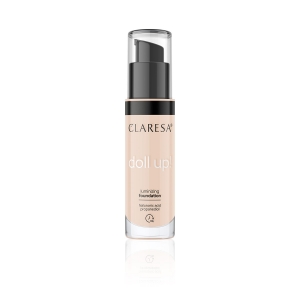 CLARESA LUMINIZING FOUNDATION DOLL UP PODKŁAD ROZŚWIETLAJĄCY DO TWARZY 34g
