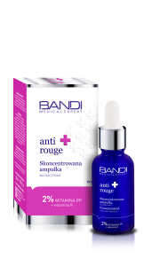 BANDI ANTI-ROUGE CONCENTRATED CAPILLARY AMPOULE SKONCENTROWANA AMPUŁKA NA NACZYNKA 30ml