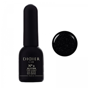 DIDIER LAB GLITTER TOP COAT NO WIPE NO 2 - 10ML 