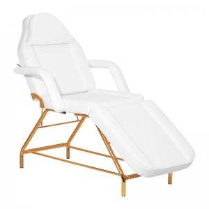 ACTIVESHOP FOTEL KOSMETYCZNY SILLON 211 GOLD PRO BIAŁY