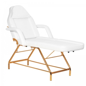 ACTIVESHOP FOTEL KOSMETYCZNY SILLON 211 GOLD PRO BIAŁY