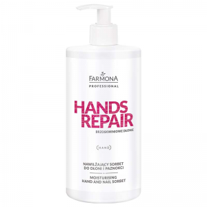 FARMONA HANDS REPAIR NAWILŻAJĄCY SORBET DO DŁONI I PAZNOKCI 500ML