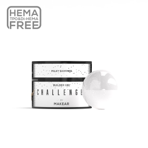 MAKEAR CHALLENGEL SHIMMER ŻEL BUDUJĄCY Z BROKATEM 15 ML