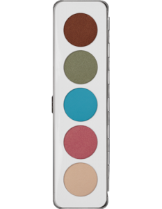 KRYOLAN EYE SHADOW PALETTE 5 COLORS IRIDESCENT PALETA 5 CIENI DO POWIEK