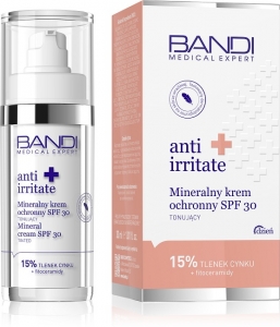 BANDI ANTI IRRITATE MINERAL CREAM TINTED MINERALNY KREM OCHRONNY SPF30 TONUJĄCY