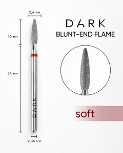 DARK BY RIOR FREZ PLOMIEN STOZKOWY LEZKA ZAKRAGLONA 2,4x10 CZERWONY SOFT