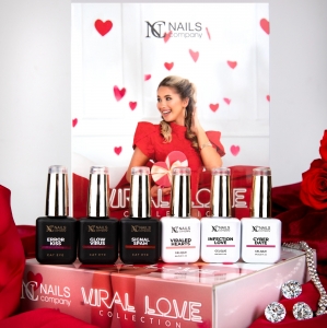 NC NAILS COMPANY GELIQUE GEL POLISH UV LED VIRAL LOVE SET