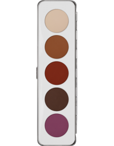 KRYOLAN EYE SHADOW PALETTE 5 COLORS MATT PALETA 5 CIENI DO POWIEK