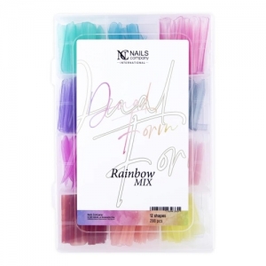 NC NAILS COMPANY DUAL FORM RAINBOW MIX 288 szt.