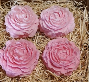 KWIATOWE PERFUMOWANE MYDELKA DO KAPIELI PIWONIA W PUDELKU