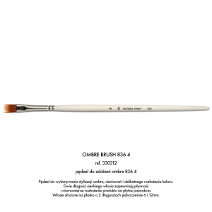 VICTORIA VYNN OMBRE DESIGN BRUSH PĘDZEL DO ZDOBIEŃ OMBRE 836 4