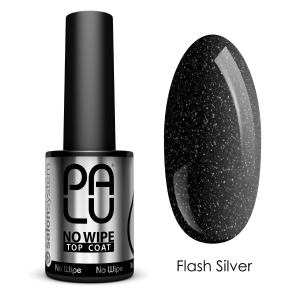 PALU TOP COAT NO WIPE FLASH SILVER UV/LED 11G