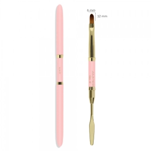 JULIA NESSA PĘDZELEK JULIA NESSA ACRYLIC GEL BRUSH 6MM RÓŻOWY