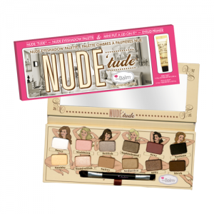 theBALM NUDE TUDE EYESHADOW PALETTE & MINI EYELID PRIMER PALETA 12 CIENI DO POWIEK I MINI PRIMER