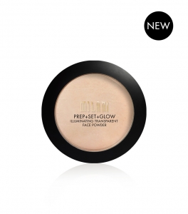 MILANI COSMETICS PREP+SET+GLOW ILLUMINATING TRANSPARENT POWDER PUDER ROZSWIETLAJĄCY 