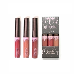 GIRLACTIK ROCK MY OWN HER TRIO MATTE LIPPIES SET MINI LIPSTICKS