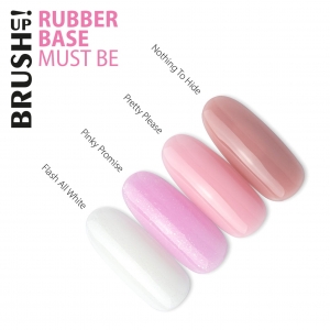 BRUSH UP! BAZA HYBRYDOWA DO PAZNOKCI RUBBER BASE ELASTIC FANTASTIC FLASH ALL WHITE 5G