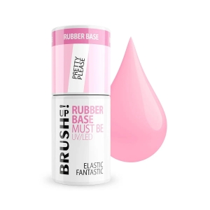 BRUSH UP! BAZA HYBRYDOWA DO PAZNOKCI RUBBER BASE ELASTIC FANTASTIC PRETTY PLEASE 5G
