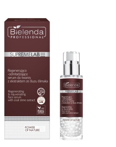 BIELENDA SUPREMELAB POWER OF NATURE REGENERUJĄCO-ODMŁADZAJĄCE SERUM DO TWARZY Z EKSTRAKTEM ZE ŚLUZU ŚLIMAKA 30G 