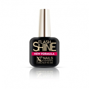 NC NAILS COMPANY UV FLASH SHINE NEW FORMULA TOP COAT NABŁYSZCZAJĄCY TOP DO PAZNOKCI HYBRYDOWYCH