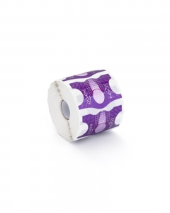 PURPLE NAIL FORMS SHORT KRÓTKIE 500 pcs