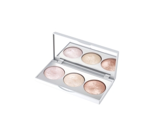 GOLDEN ROSE STROBING HIGHLIGHTER BAKED TRIO PALETTE POTRÓJNA PALETA ROZŚWIETLAJĄCA