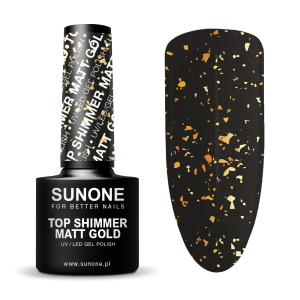 SUNONE TOP SHIMMER MATT GOLD