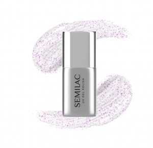 SEMILAC TOP COAT NO WIPE SPARKLING PINK T17 - 7ml