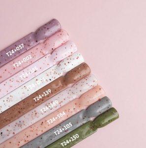 SEMILAC TOP COAT TERAZZO (PINK AND BROWN SPRINKLES) T24 - 7ml