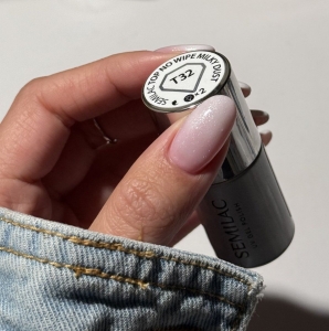 SEMILAC TOP COAT NO WIPE MILKY DUST T32 - 7ml