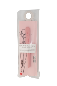 STALEKS BEAUTY & CARE EYEBROW TWEEZERS 11/3 PINK PĘSETA DO BRWI RÓŻOWA TBC-11/3