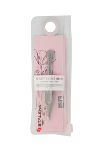 STALEKS BEAUTY & CARE EYEBROW TWEEZERS 20/4 KOMFORTOWA PĘSETA DO BRWI TBC-20/4