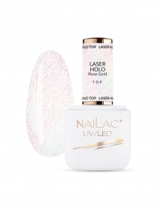 NAILAC TOP HYBRYDOWY UV LED LASER HOLO TOP ROSE GOLD 7ML