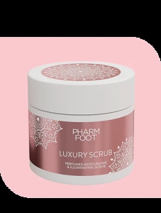 PHARM FOOT LUXURY SCRUB PERFUMOWANY PEELING NAWILŻAJĄCO ROZŚWIETLAJĄCY DO STÓP DŁONI I CIAŁA 200G