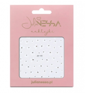 JULIA NESSA NAKLEJKI NA PAZNOKCIE - BIAŁE KWIATY