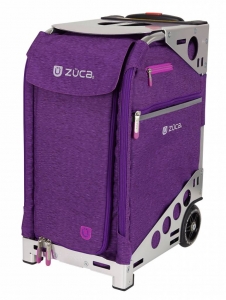 ZUCA PRO HEATHER PLUM/SILVER - KUFER NA KÓŁKACH